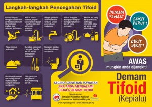 Poster Suntikan Typhoid Kementerian Kesihatan Malaysia